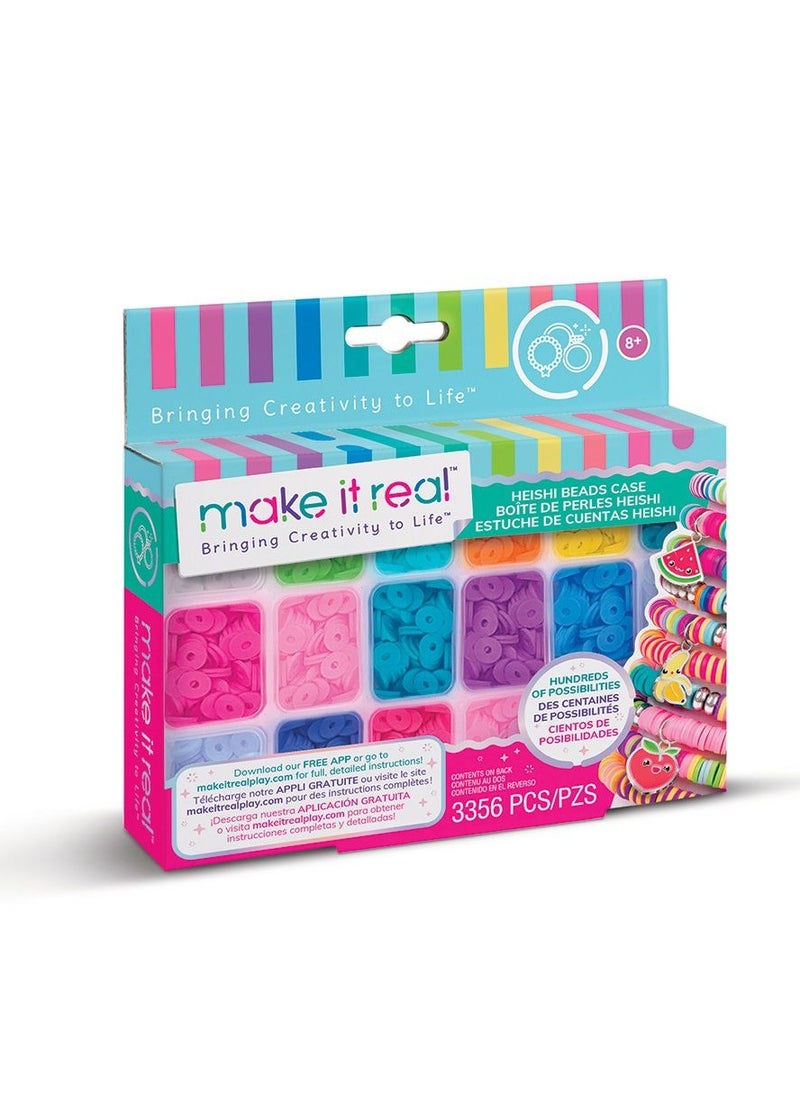 Make It Real Heishi Beads with Storage Case Arts and Crafts Set  - Image 1