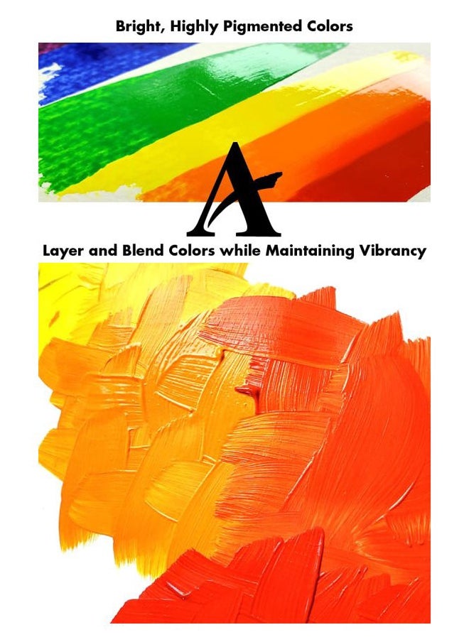 Grumbacher Academy Acrylic Paint, Gloss, 90ml/3 oz Metal Tube, Thalo Yellow Green  - Image 4