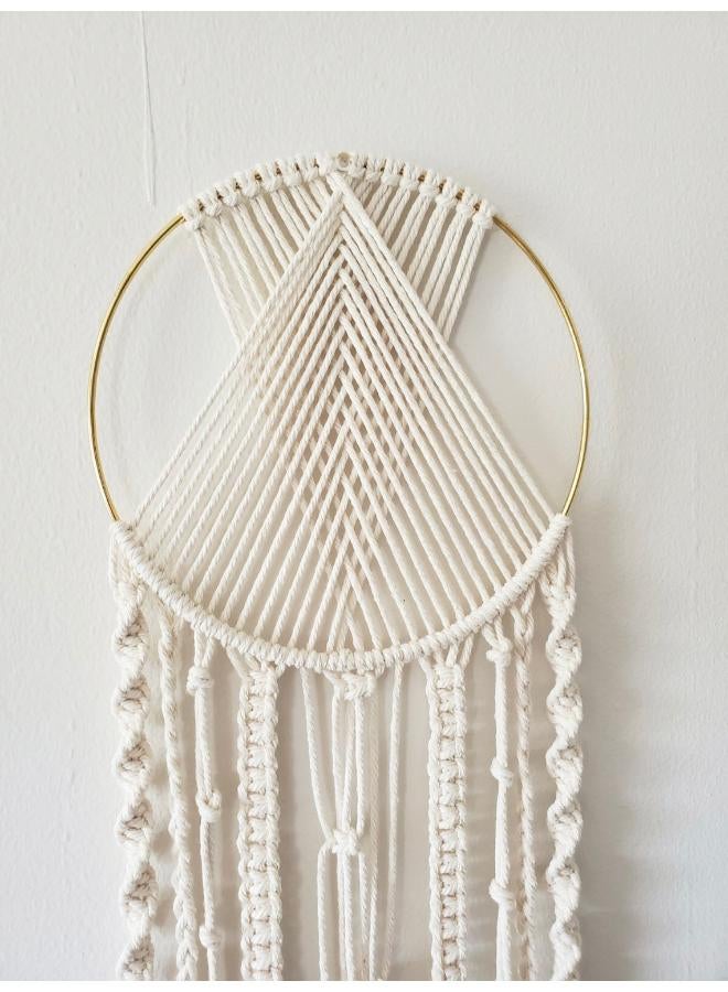 انتيكيانو مكرمية دريم كاتشر مصنوعة يدويا من القطن المنسوج بنمط بوهيمي - Image 2