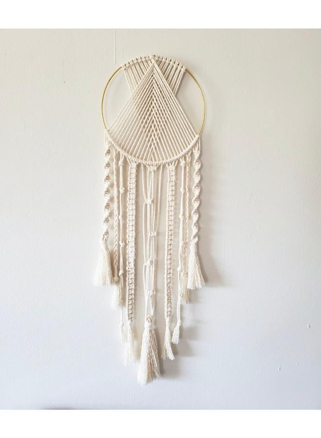 انتيكيانو مكرمية دريم كاتشر مصنوعة يدويا من القطن المنسوج بنمط بوهيمي - Image 1