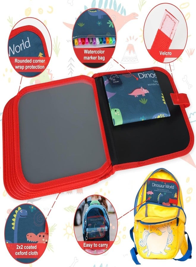 ShopiMoz كتاب أنشطة قابل لإعادة الاستخدام للأطفال الصغار ومرحلة ما قبل المدرسة من شوبيموز (من 3 إلى 8 سنوات) | كتاب رسم وكتابة قابل لإعادة الاستخدام | 14 صفحة | 12 قلم تلوين قابل للغسل + 2 مناديل مبللة - Image 4
