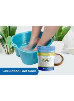 Better Bath Better Body Circulation Foot Soak (2 Lbs) Epsom Salt with Natural Ginger Cypress Eucalyptus and Lavender Essential Oils Plus Vitamin C in BPA Free Pouch with Easy PressLock Seal  - Image 3