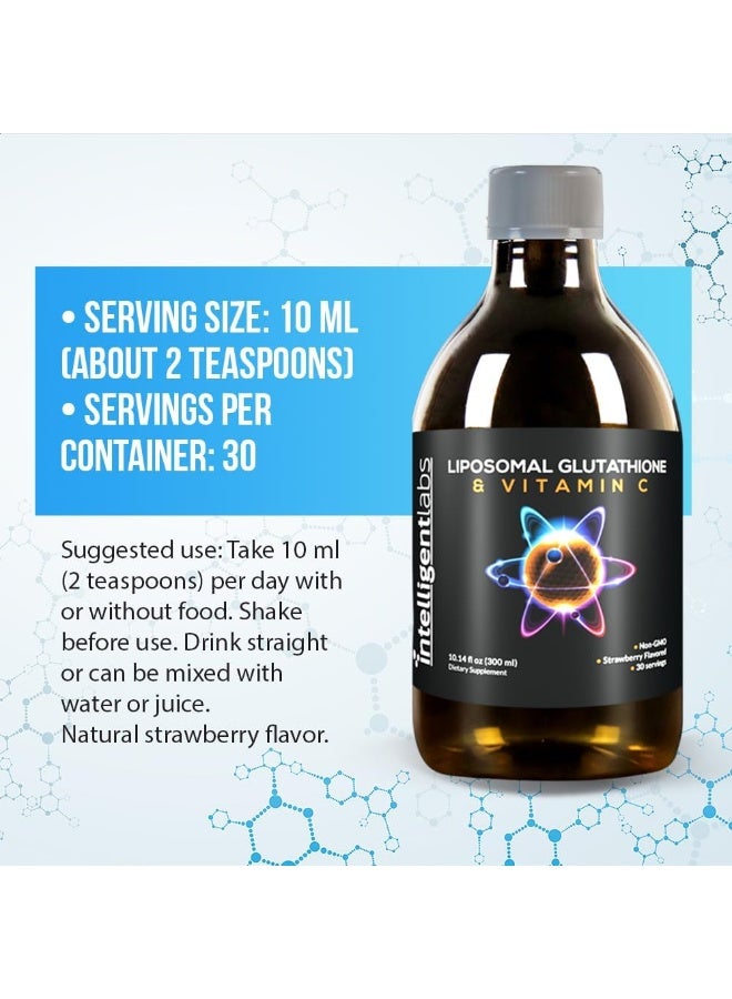 Intelligent Labs Liposomal Glutathione & Vitamin C Liquid Supplement for Adults - Image 3