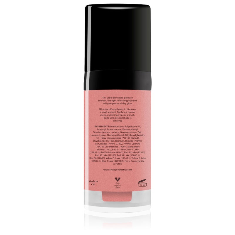 SHANY Paraben Free HD Liquid Cream Blush - Creamy & Blendable Color - EPIC FINAL - Image 3