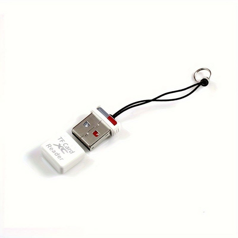 White USB 2 0 TF Card Reader Adapter Memory Card Writer - Image 3