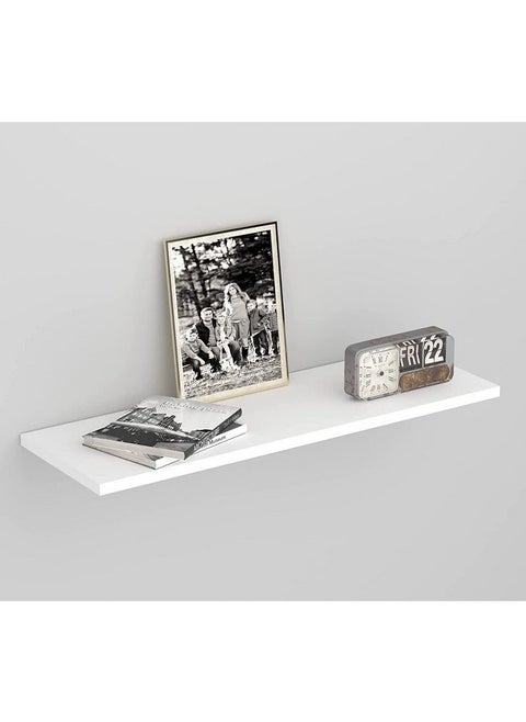Single Floating Shelf White