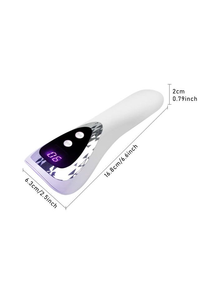 SMALLSHS - Handheld UV Light for Gel Nails, Portable Mini Nail Lamp LED Flash Nail Curing Polish Rechargeable Nail Dryer Resin Art Fast-Dry Machine 5V USB Home DIY - Image 1