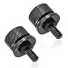 Gasedin 2 PCS Motorcycle Seat Bolt Screw Aluminum Knurled Quick Release Bolt Seat Mount Screw Fender Seat Bolt Screw for 19962024 Road King Street Glide Motorcycle Accessories Black - Image 2