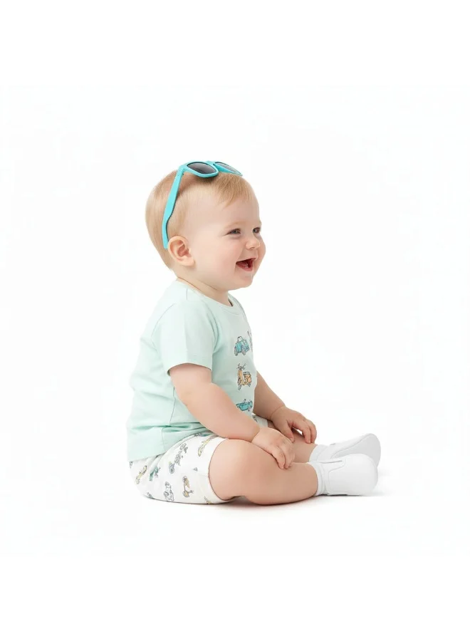 Bambimici Baby Boy Summer T-Shirt Car & Shorts Set – 2-Piece Casual Outfit
