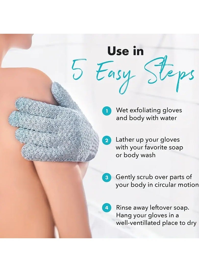 Goolsky 1PC  Exfoliating Bath Gloves For Shower, Deep Exfoliating Towel, Body Scrub Shower Scrubber, Shower Exfoliating Gloves For Women & Men, Bathroom Supplies - Image 2