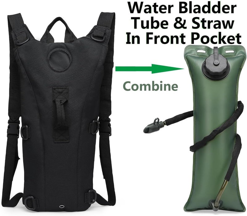 ATBP Tactical Water Hydration Pack Military 3L Water Bladder Carrier Backpack Leakproof for Running Jogging Cycling Hiking - Image 3