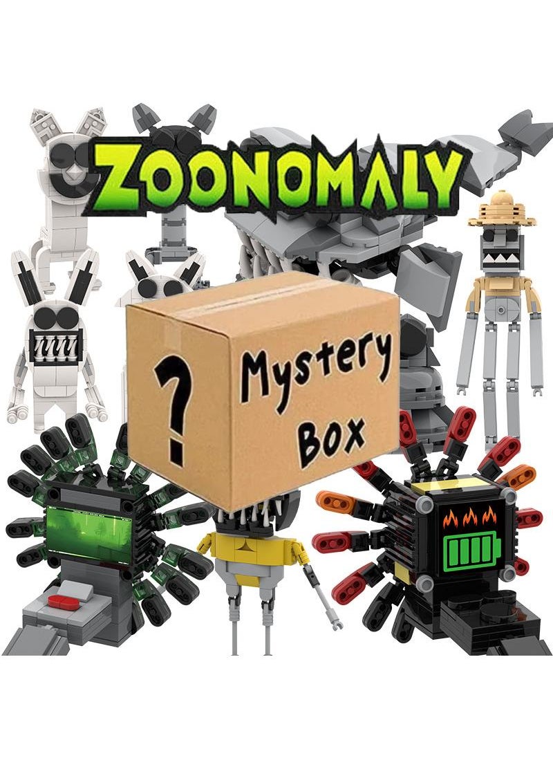 General （Mystery Box）1 Pcs Random Zoonomaly Toy Building Blocks Toy Character Ideas Toys Battle Horror Game Model Ideas Toys Gifts for Adult & Kids 