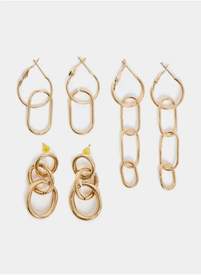 Styli Set of 3 - Long Chain Earrings