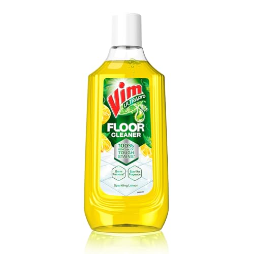 Vim Floor Cleaner: 1000ml | Sparkling Lemon | 100% Removal of stains for complete clean floors & long lasting fragrance - Image 1