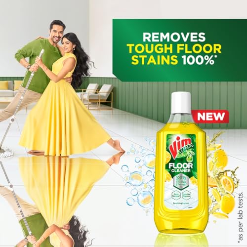 Vim Floor Cleaner: 1000ml | Sparkling Lemon | 100% Removal of stains for complete clean floors & long lasting fragrance - Image 2
