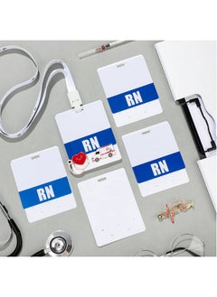 Tinlade 10 Pieces Badge Buddy Pin Holder For Nursing Pins Blank Badge Buddy Tags White Pin Holder Display For Nurse Doctor Student Staff Id Card Medical Pins Display (Horizontal)  - Image 4