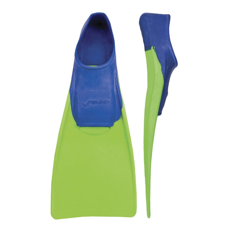 FINIS Long Floating Fins , Blue/Lime Green, XXXS (Jr. 8-11) (1.05.037.01) - Image 1