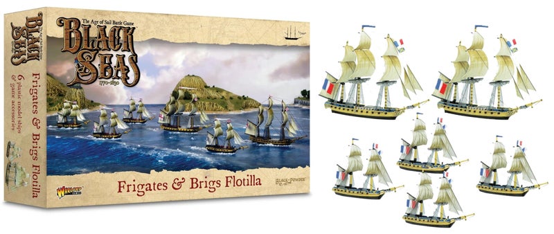 Warlord Games Frigates Brigs Flotilla 1700 Scale Plastic Miniatures for Black Seas Highly Detailed Age of Sail Era Miniatures for Tabletop Wargaming - Image 2
