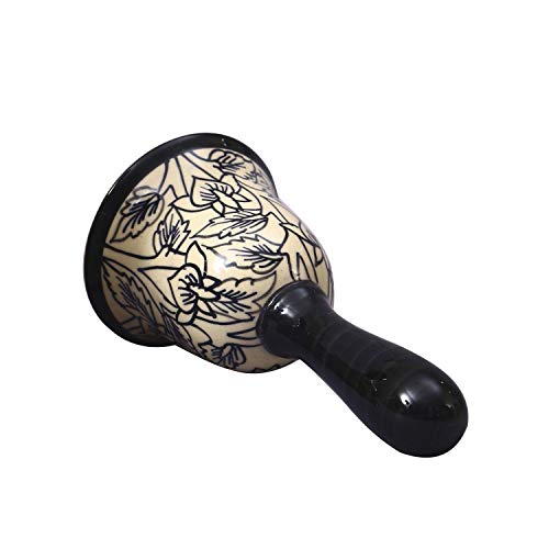 Caffeine Ceramic Stonwear Handmade Black Perru Dinner Bell - Image 5