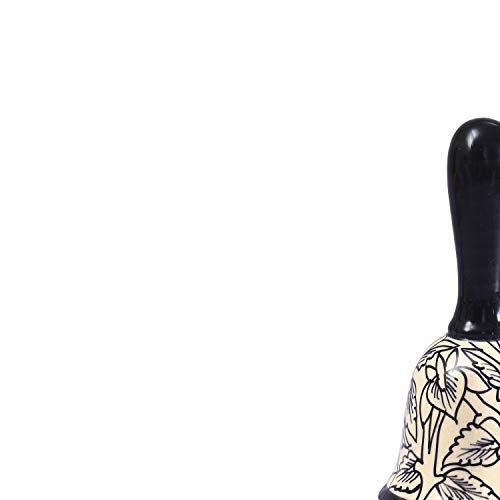 Caffeine Ceramic Stonwear Handmade Black Perru Dinner Bell - Image 3