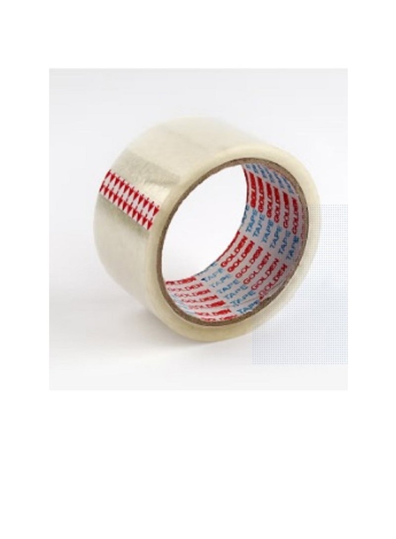 Generic Packing Tape Golden 48 mm 50 yards Transparent  - Image 1