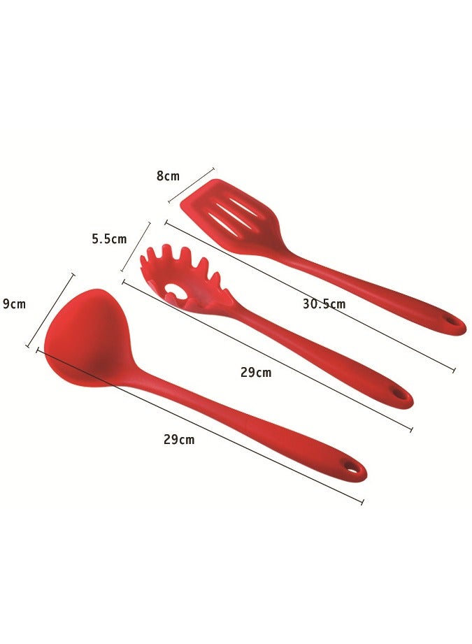 Silicone Kitchenware 10 Piece Set Non Stick Pot Set Kitchen Tools Baking Utensils  - Image 2