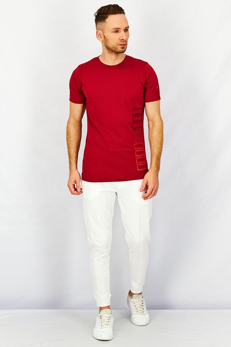 PUMA تي شيرت جري عادي للرجال، أحمر - Image 2