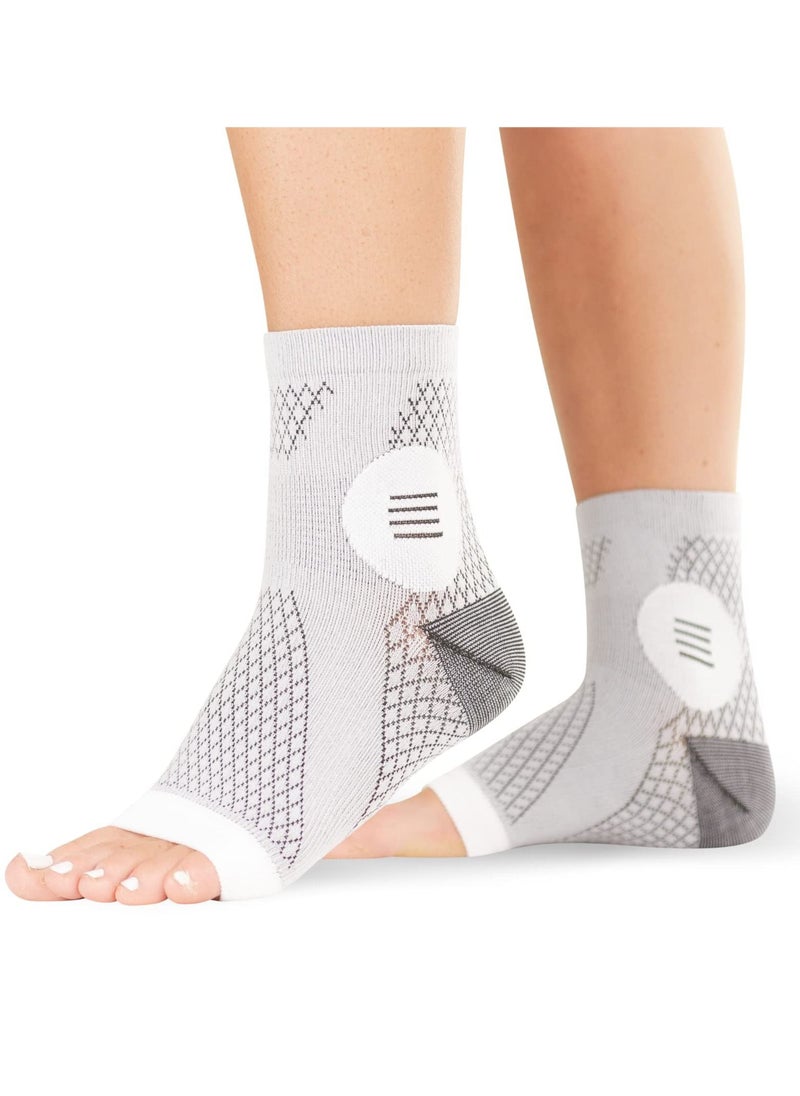 SYOSI - Neuropathy Socks, Ankle Compression Sleeve Support Brace Socks, Arch Support Socks Heel Spur Relief Products Leg & Foot Supports Plantar Fasciitis Night Sock for Women (L - 1 Pair) - Image 1