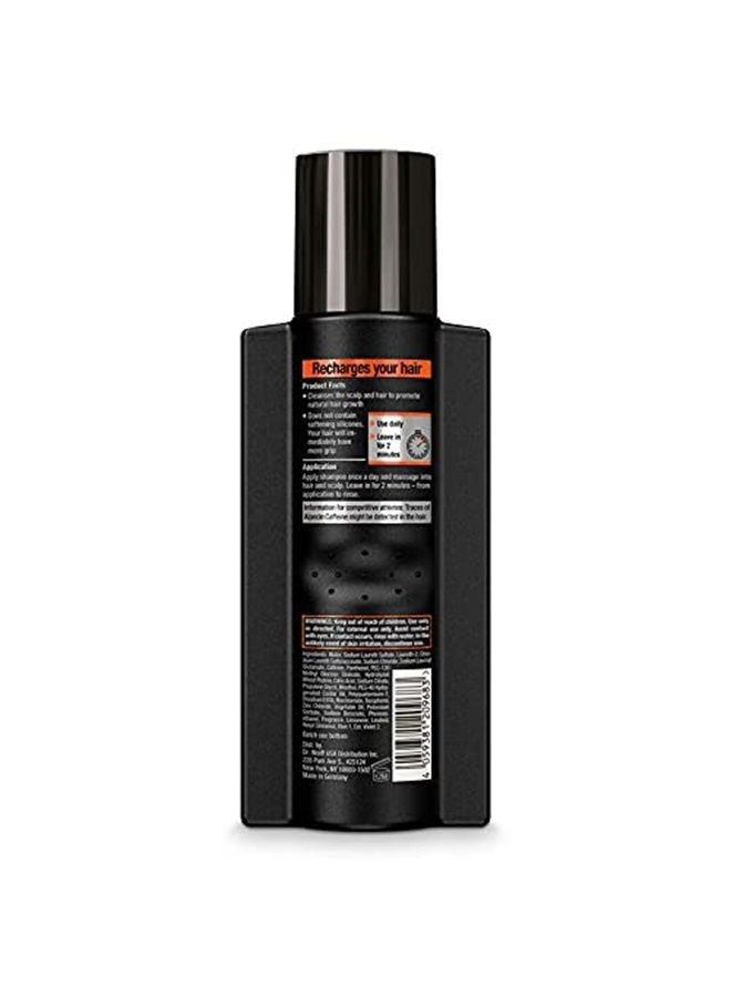 Alpecin Caffeine Shampoo C1 Black Edition, Men's Natural Hair Growth Shampoo for Thinning Hair with Niacin, Menthol, and Castor Oil, 8.45 fl. oz, Pack of 3 - Image 2