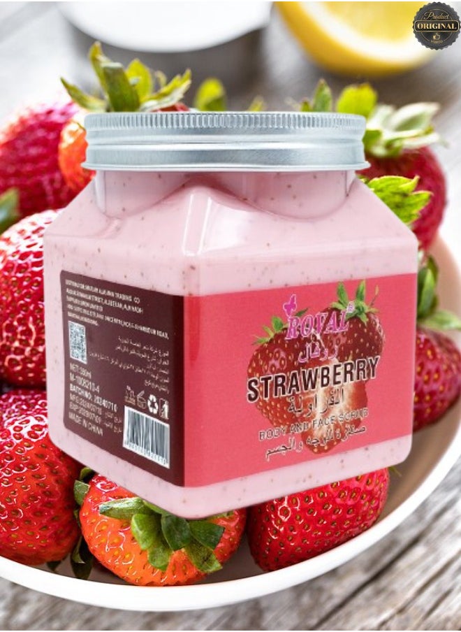 ROVAL - 2 Pieces Strawberry Body And Face Scrub - Image 1
