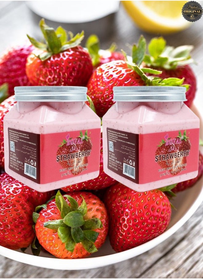 ROVAL - 2 Pieces Strawberry Body And Face Scrub - Image 1
