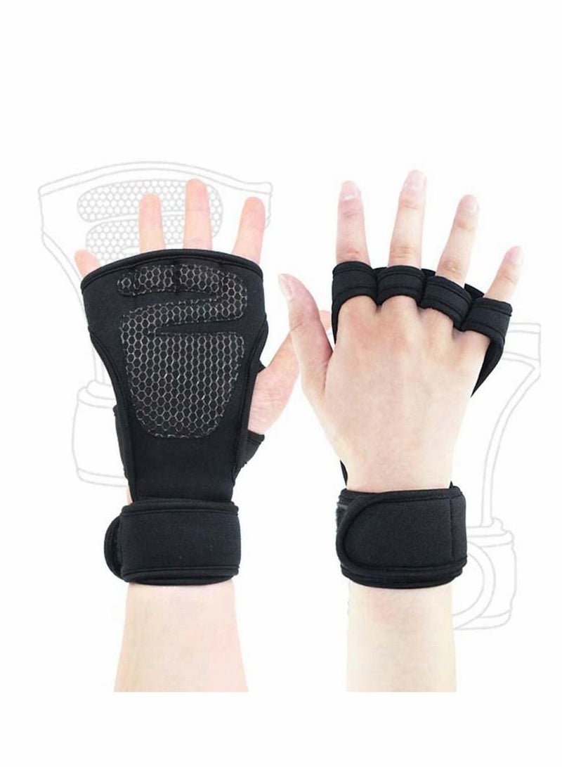 KASTWAVE Breathable Weightlifting Gloves, Built-In Wrist Strap, Full Palm Protection and Extra Grip, Suitable for Pull-Ups, Cross Training, Fitness, Weightlifting And Cycling - Image 4