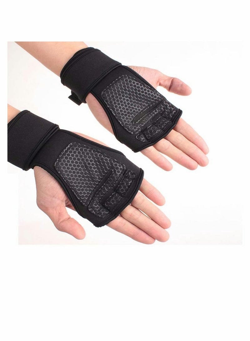 KASTWAVE Breathable Weightlifting Gloves, Built-In Wrist Strap, Full Palm Protection and Extra Grip, Suitable for Pull-Ups, Cross Training, Fitness, Weightlifting And Cycling - Image 5