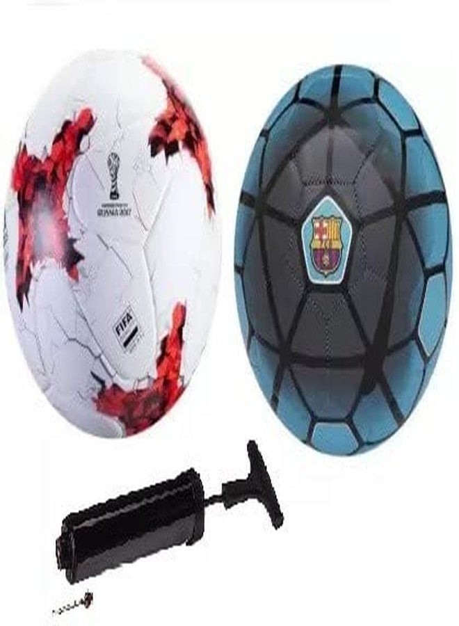 WIKIGO Set of Russia & FCB Football with Air Pump - Image 2
