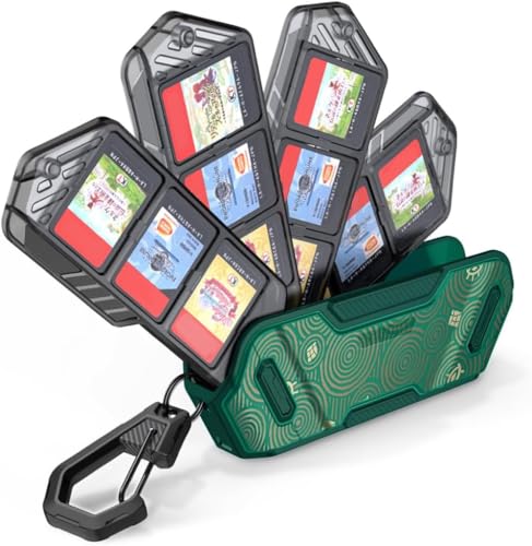 Mumba 12 Game Card Case for Nintendo Switch Game Cards Portable and Exquisite Protective Hard Shell with 4 Layer Rotatable Holder for Nintendo Switch 2SwitchSwitch OLEDLite Viridian - Image 1