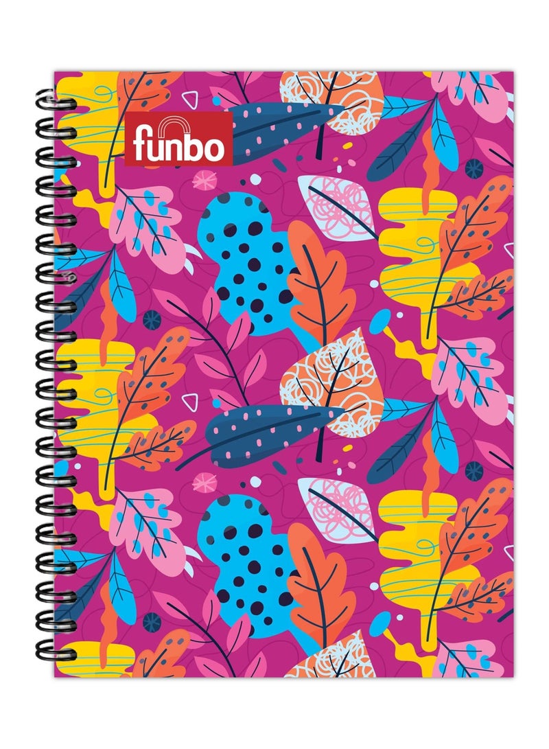 Funbo A4 Size Single Line Notebook With PP Cover 80 Sheets - Image 1
