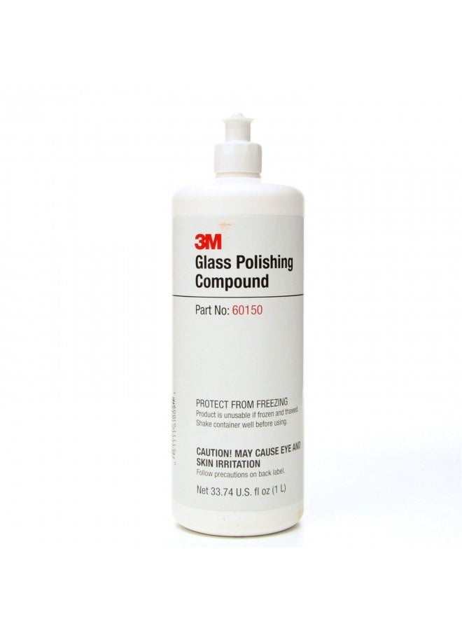 Generic - 3M Glass Polishing Compound With Cerium Oxide Mineral, Defect Repair And Glass Scratch Removal One Step Glass Polish, Permanently Removes Fine Scratches, Swirl Marks, Water Spots, 60150, 1 Liter, 051 - Image 1