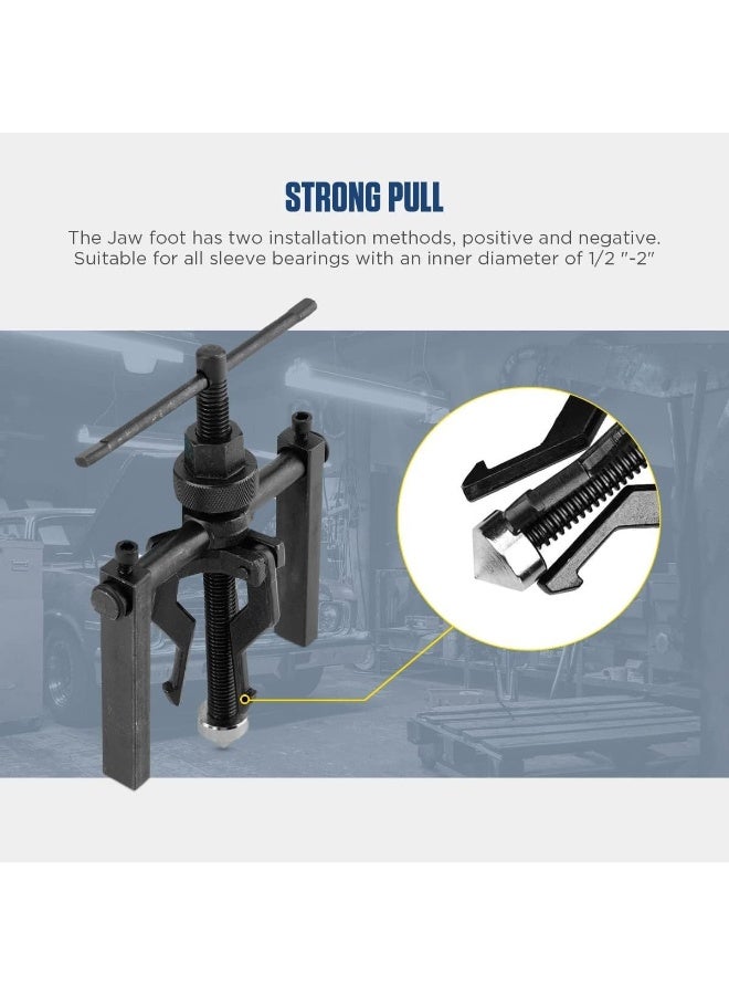 Generic Bearing Puller Tool 3 Jaw Pilot Bearing Puller Blind Bearing Puller Set Bearing Pullers Bushing Gear Puller Small Inner Internal Bearing Puller Kit  - Image 3