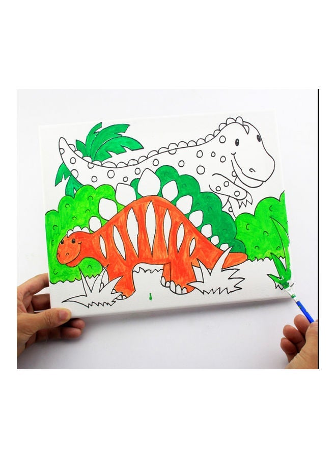 NIBEMINENT Dinosaur Canvas Painting With Frame for Kids - Image 2