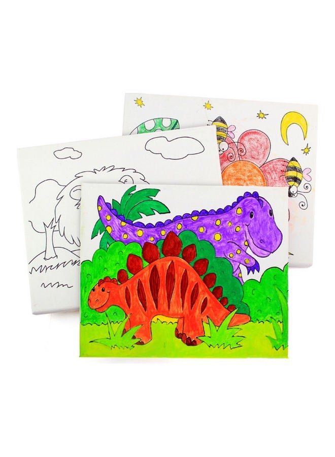 NIBEMINENT Dinosaur Canvas Painting With Frame for Kids - Image 3