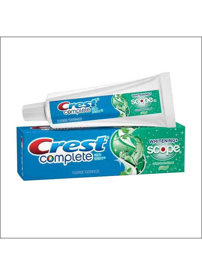 Crest Complete Whitening Plus Scope Multibenefit Fluoride Toothpaste Minty Fresh 0.85 Ounce (Pack Of 36) - Image 3