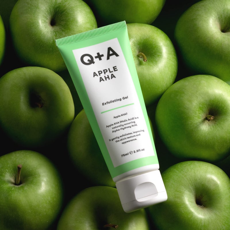 Q+A Apple AHA Exfoliating Gel, naturally occurring Malic and Lactic Acid alongside Apple Fruit Extracts and Glycolic Acid for smoother, brighter skin (2.5 Fl.Oz) - Image 3