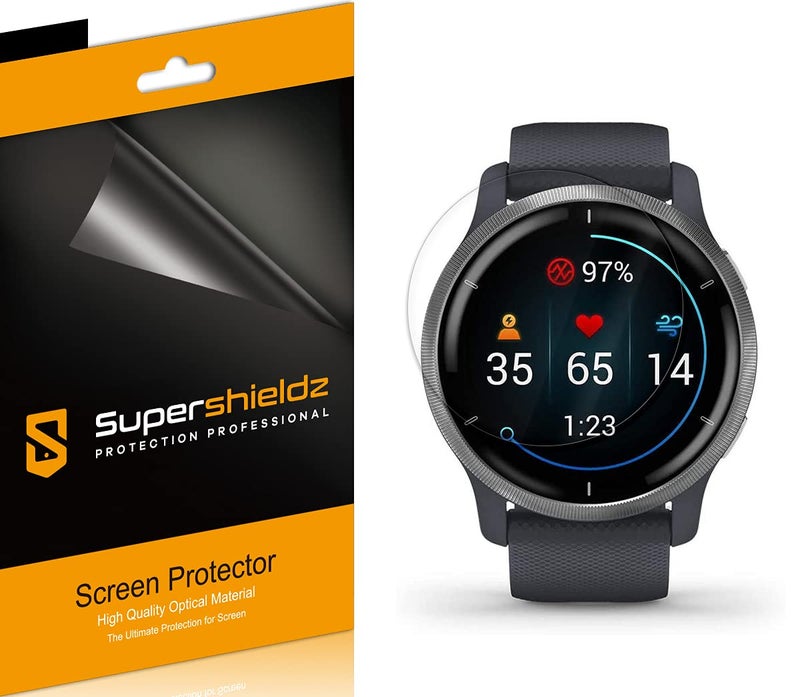 Supershieldz سوبر شيلدز (3 عبوات) مصممة لواقٍ شاشة جارمن فينو 2 / فينو 2 بلس، (تغطية كاملة) درع شفاف عالي الدقة (TPU) - Image 1