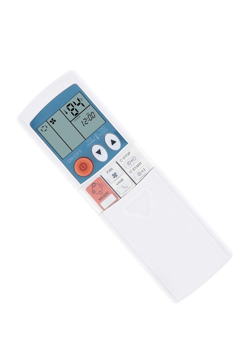 Replacement Mitsubishi Electric Mr. Slim Air Conditioner Remote Control E02545426 for MSH09TW, MSH09TW-U1, MSH12TN, MSH12TN-U1, MSH15TN, MSH15TN-U1, MSH17TN, MSH17TN-U1, MSZ09UN, MSZ12UN, MXZ30TN, MXZ30TN2 with Battery