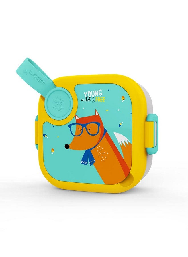 Rabitat rabitat LUNCHMATE Mini Stainless Steel Lunch Box Young Wild & Free 500 ml - 2 Years Brand Warranty | Tiffin Box for Kids | Steel Lunch Box for School Girls and Boys  - Image 1