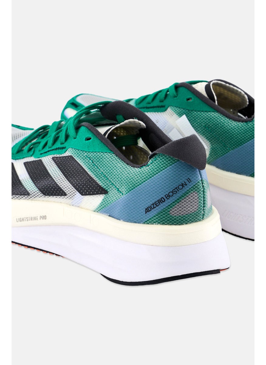 Adidas Kids Boy Adizero Boston 11 Lace Up Running Shoes, Multicolor  - Image 2