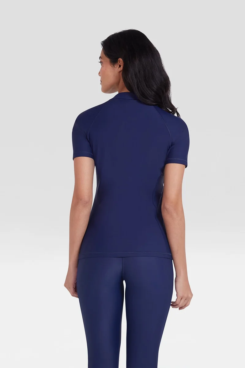 COEGA SUNWEAR  COEGA  Ladies Rashguard Short Sleeve - Navy for Women | Best Price UAE