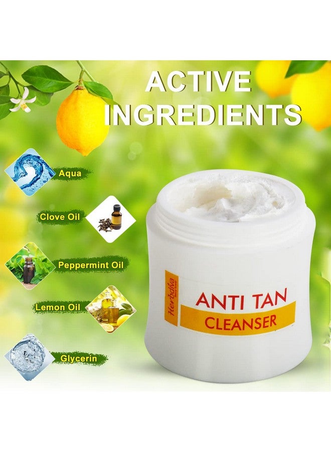 هيربيفا منظف مضاد للتسمير 250 مل | غني بمستخلصات الليمون والقرنفل وزيت شجرة الشاي | لإزالة التسمير على الفور، لجميع أنواع البشرة - Image 4