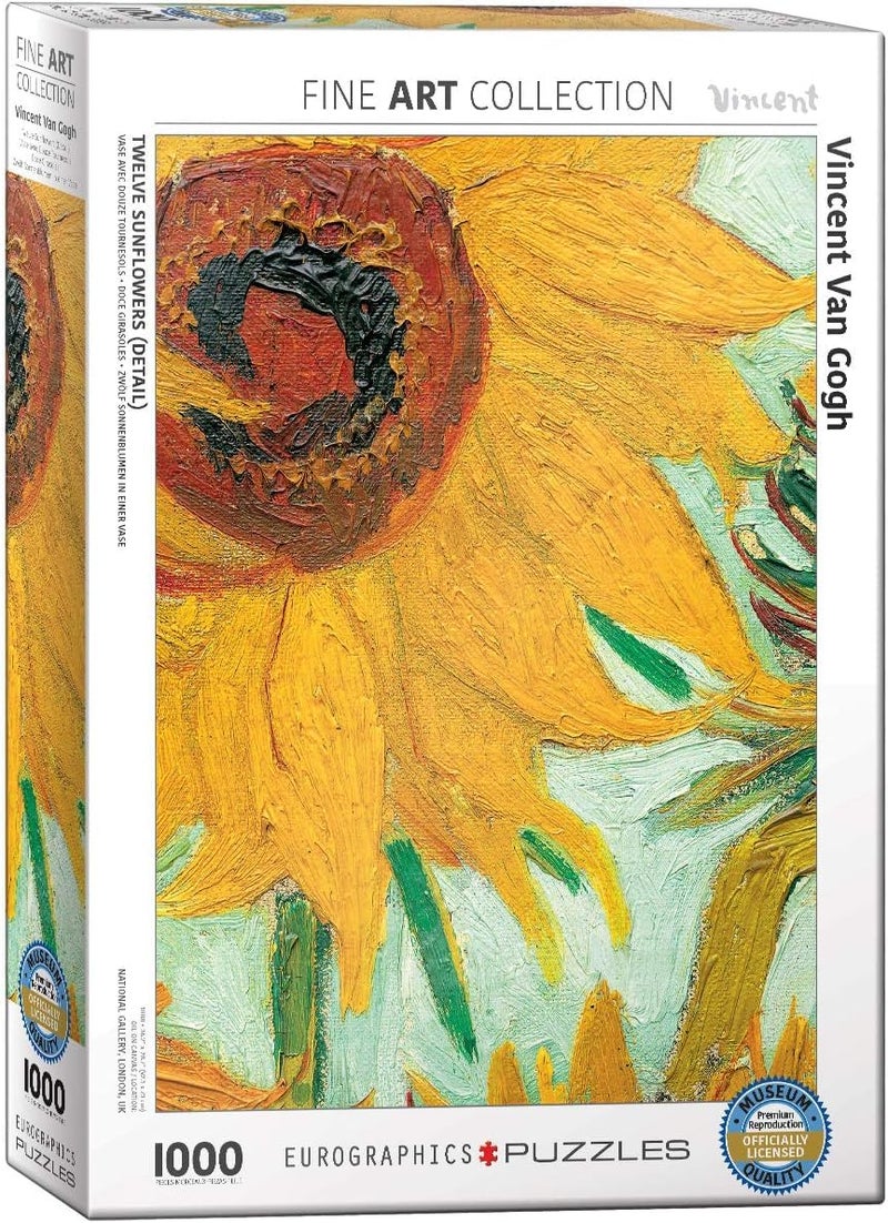 eurographics Sunflowers by Vincent Van Gogh 1000Piece Puzzle - Image 2