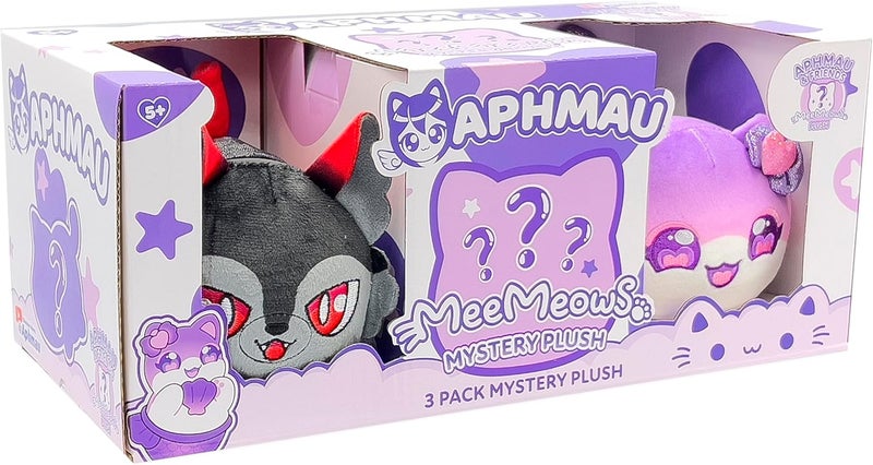 Aphmau 6" MeeMeow 3-Pack, Friends Surprise Box With 2 Friends + 1 Exclusive Mystery Plush, Official Merch - Image 3